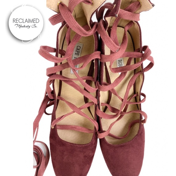 CAPE ROBBIN Lace Up High Heel Back Zipper - Picture 3 of 7